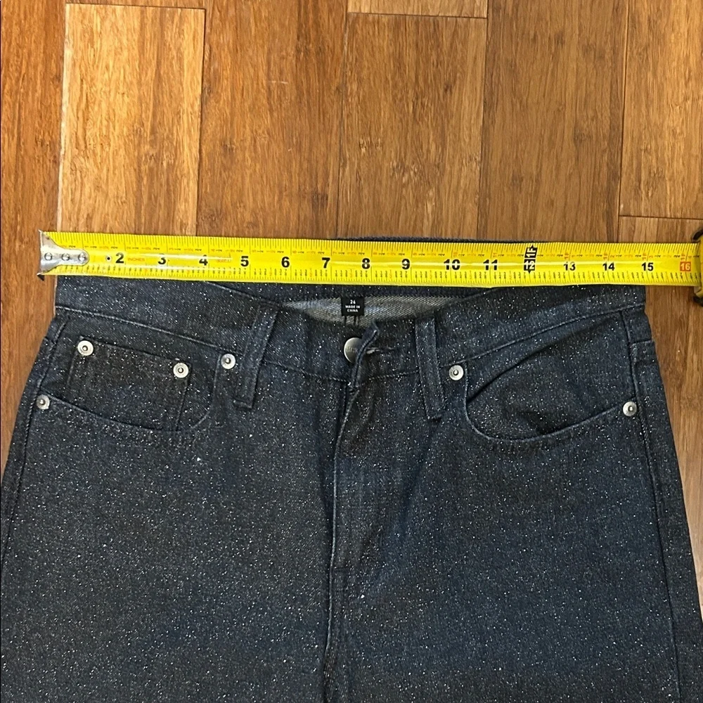 J. Crew Charcoal Speckled Straight Leg Jeans High Rise Size 26